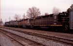 SBD 1641 is last of a variety of locos at the north end of the yard